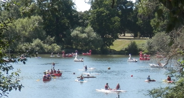 Messing around in Boats, Mote Park, Maidstone, Kent